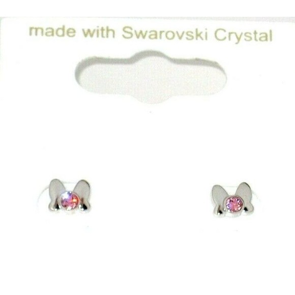 Minnie Mouse Bow Disney Park Arribas Earrings Made with Crystals from Swarovski - Picture 2 of 5